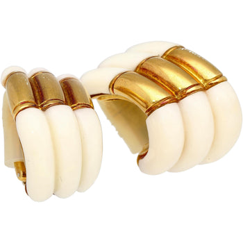 White Agate & 18K Yellow Gold Earring & Link Necklace Jewelry Set – Assay Jewelers