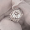 GIA Cert. 5.01 Carat Old Euro Cut Diamond Edwardian Antique Platinum Ring