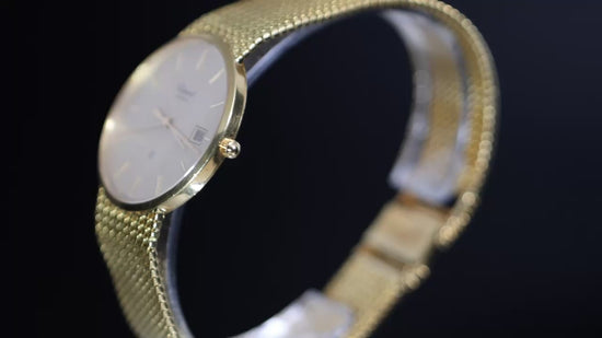 Chopard Classic 1094 Circa 1985 18K Yellow Gold Mesh Bracelet Watch