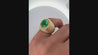 GIA Certified 3.01 Carat Colombian Emerald & Diamond 18K Yellow Gold Unisex Ring