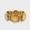 Russian Imperial 10 Ruble Nicholas II 1898 22K & 18K Gold Coin Bracelet