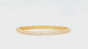 18K Gold and Round Pink Diamond Pave Set Bangle Bracelet