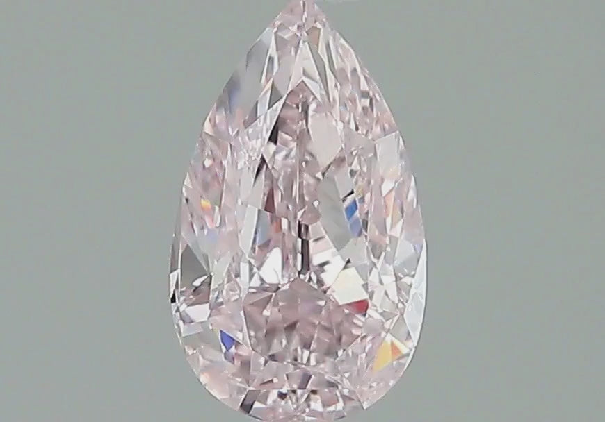 GIA Certified 1.10 Carat Fancy Light Pink Pear Cut Diamond Loose
